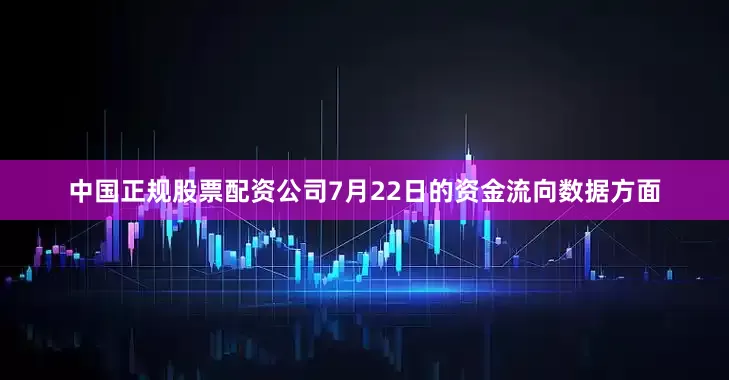 中国正规股票配资公司7月22日的资金流向数据方面